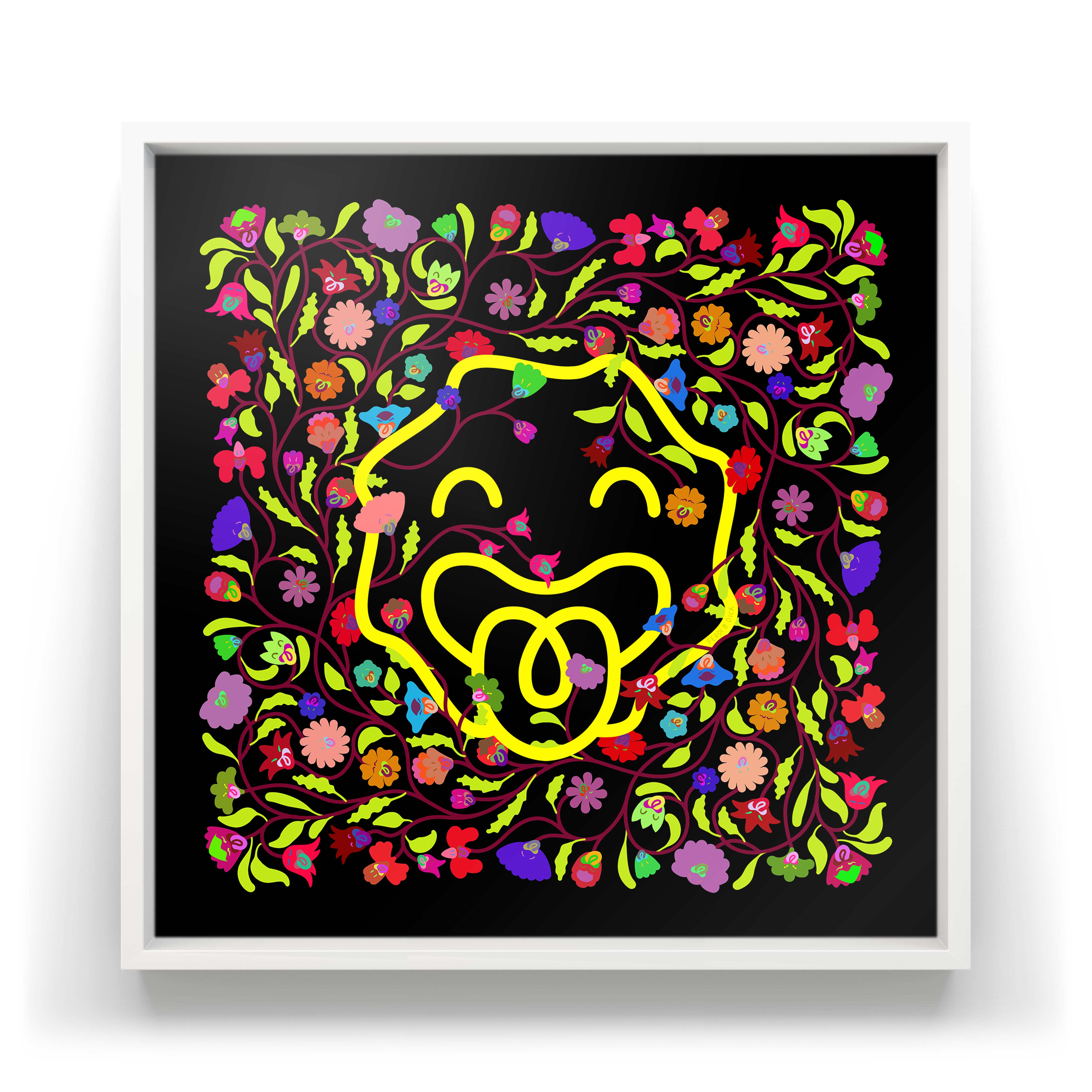 Sunshine Roar, wall art print by Ferdi B Dick, framed