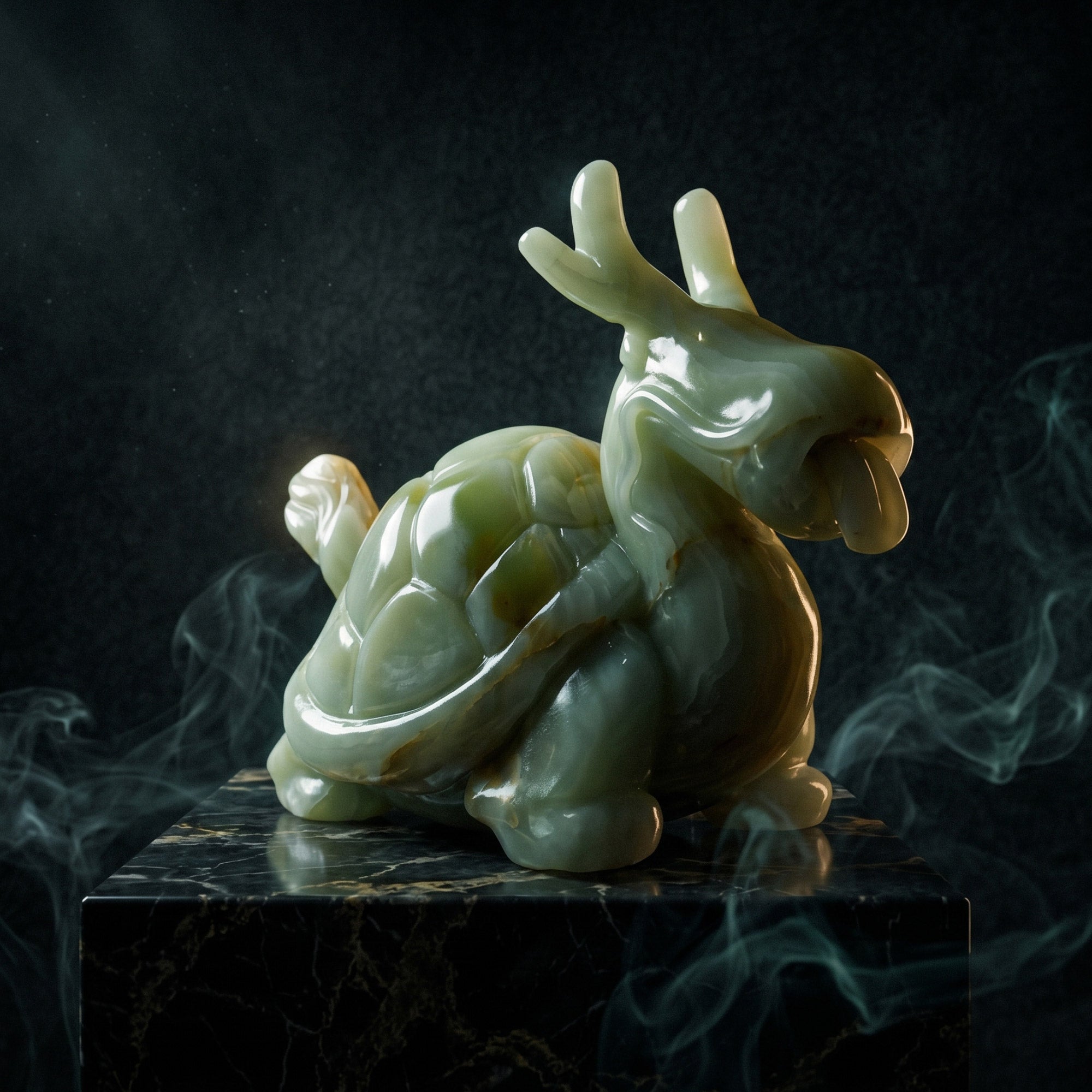 Turtle-Dragon's Breath (Green Onyx)