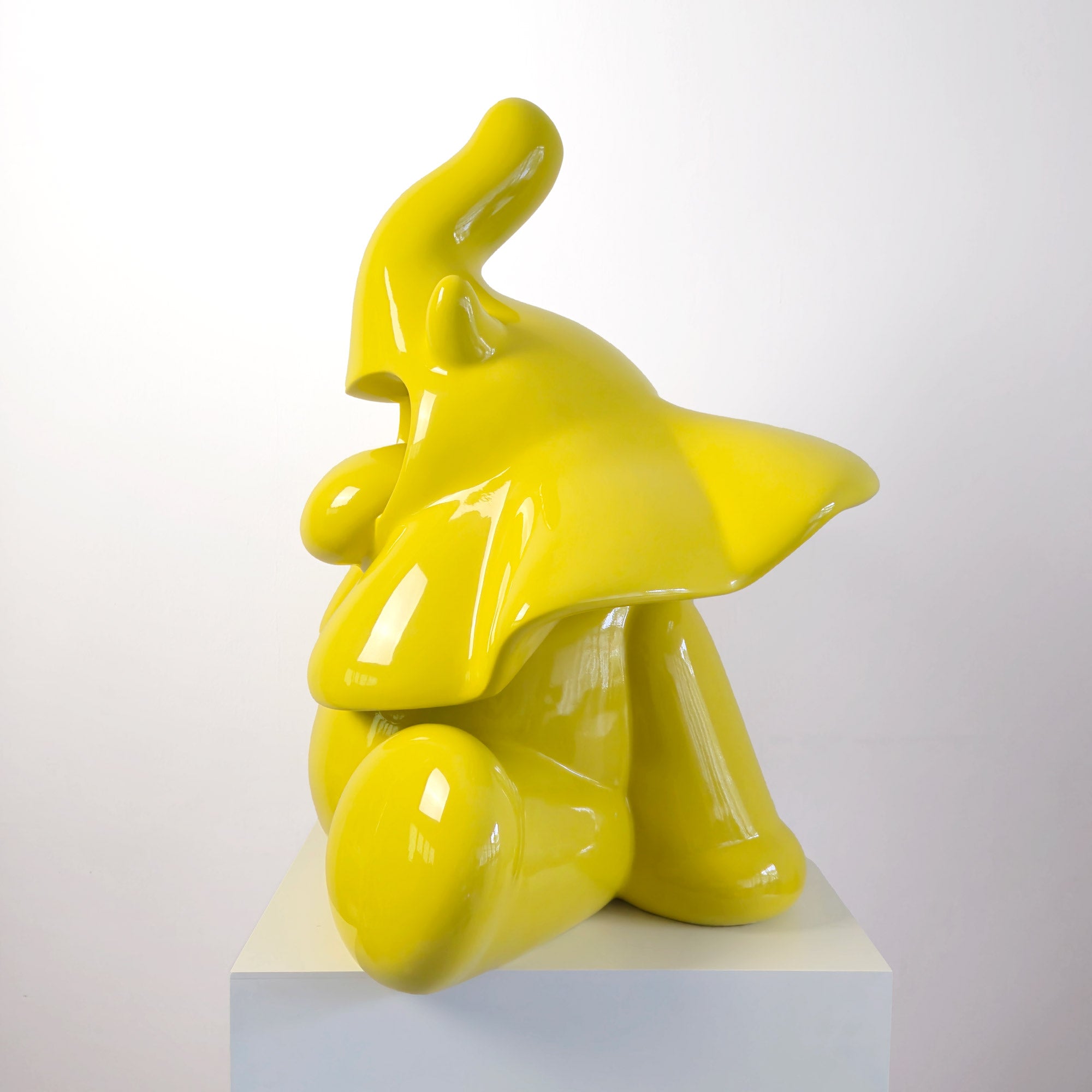 Ellie Roar Stainless Steel, a elephant colour blue, Limited edition, designed by Ferdi B Dick, side view