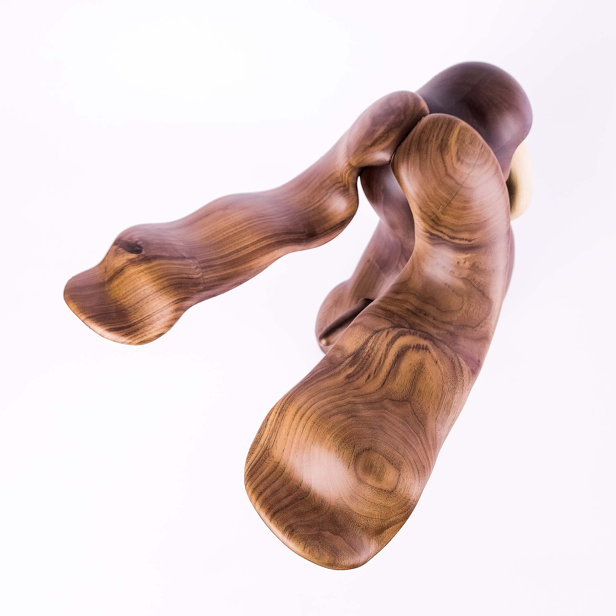 Marilyn Dog (Walnut and Beech Wood) , Limited edition, designed by Ferdi B Dick, top view 3