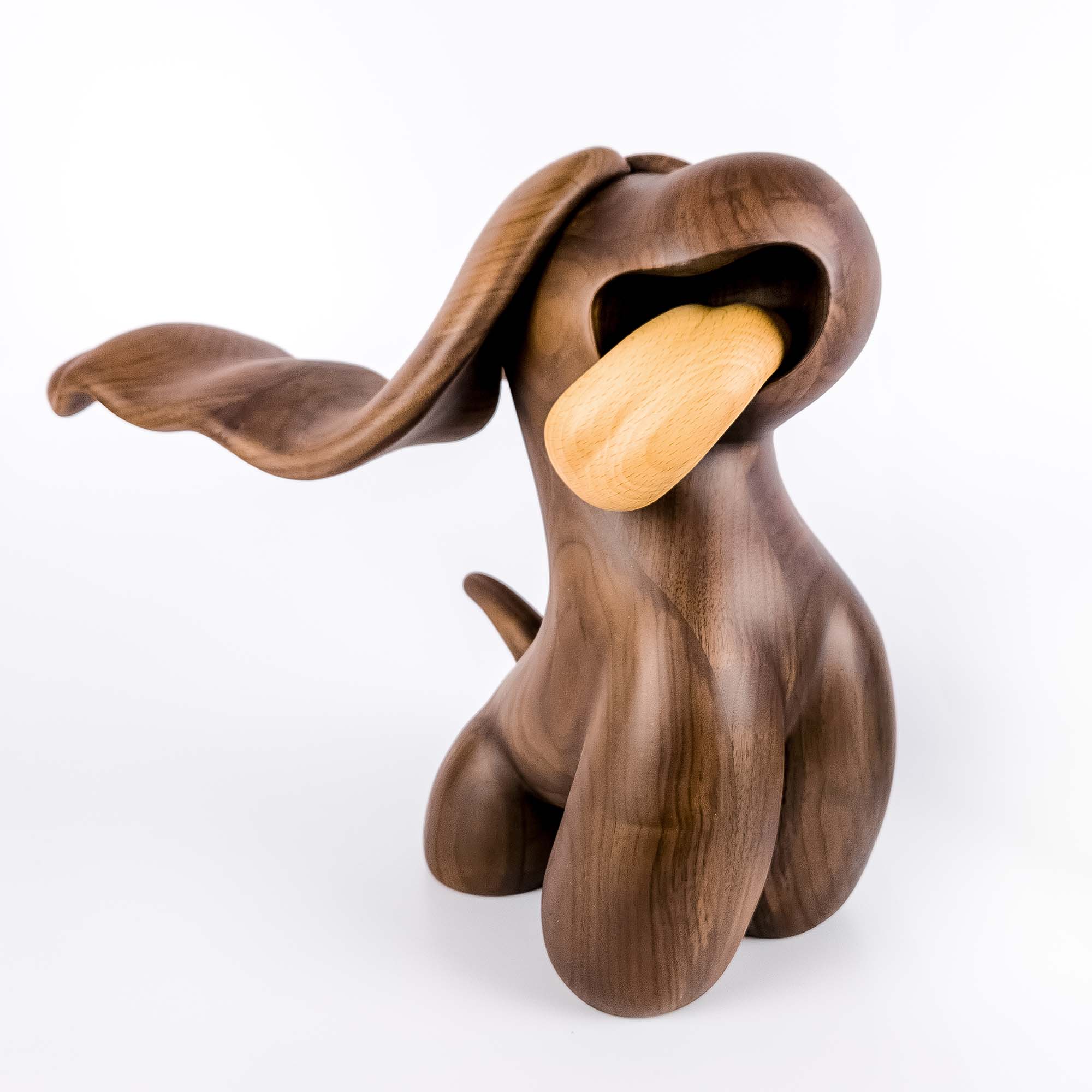 Marilyn Dog (Walnut and Beech Wood) , Limited edition, designed by Ferdi B Dick, hero shot 2