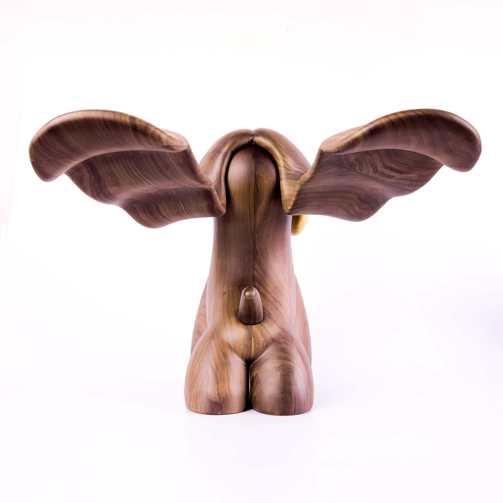 Marilyn Dog (Walnut and Beech Wood) , Limited edition, designed by Ferdi B Dick, back view