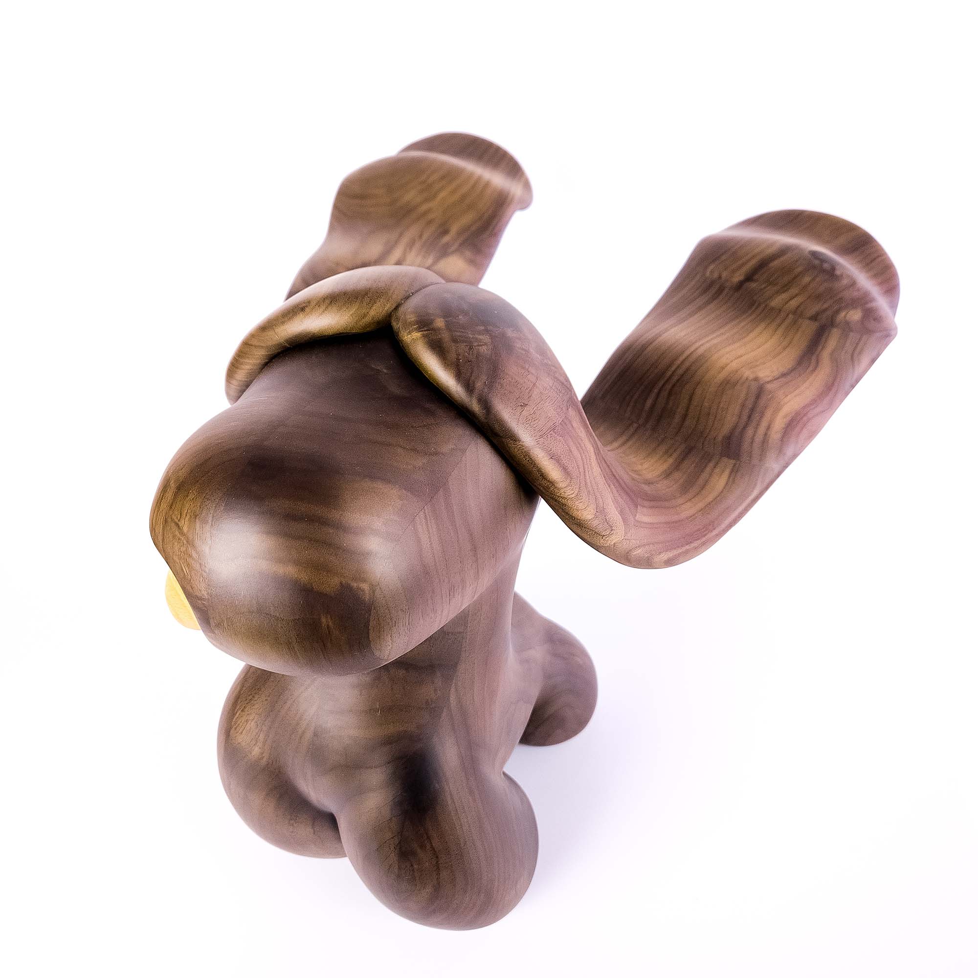 Marilyn Dog (Walnut and Beech Wood) 8 , Limited edition, designed by Ferdi B Dick, top view 2