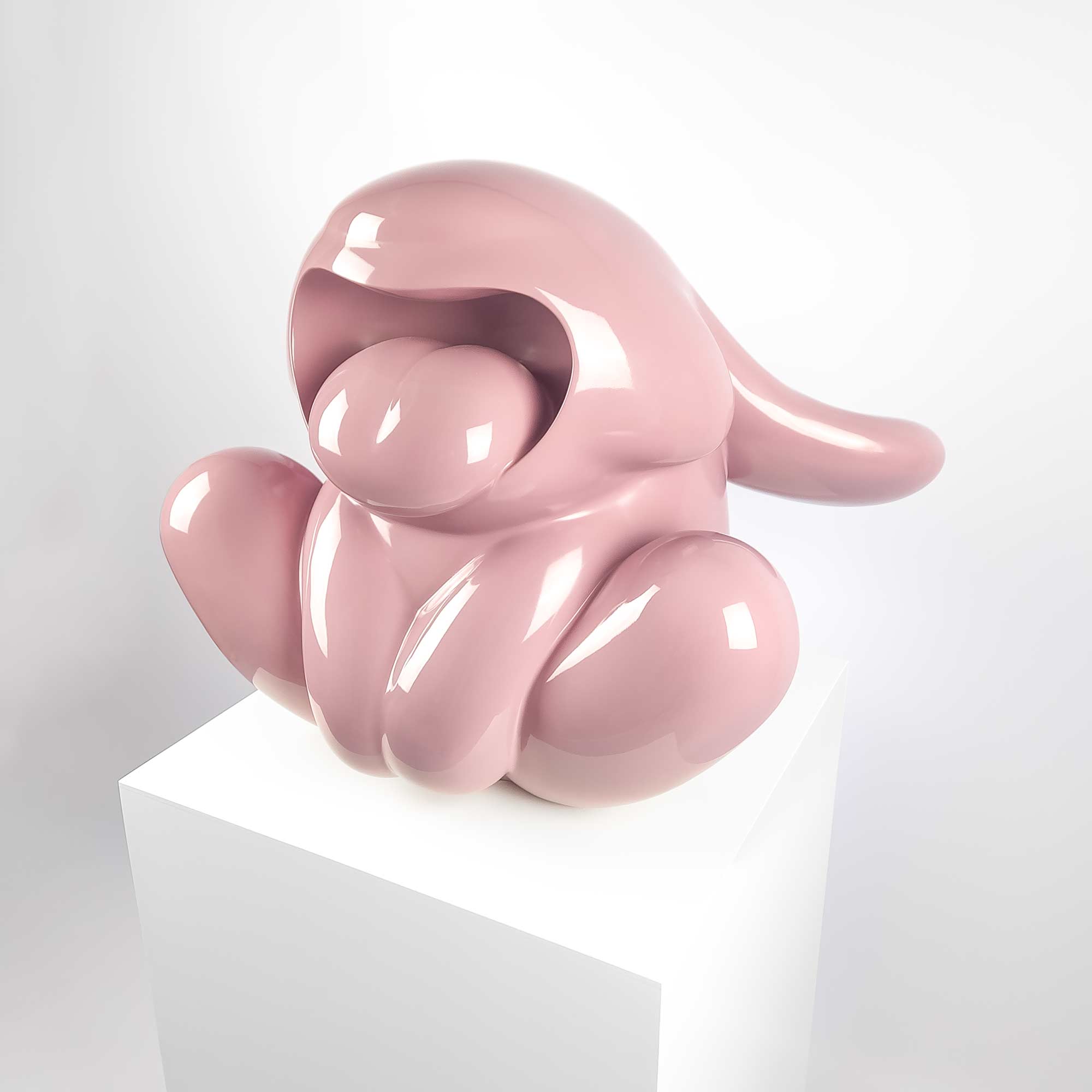 Bunnie Roar Stainless Steel, a bunny colour pink, Limited edition, designed by Ferdi B Dick