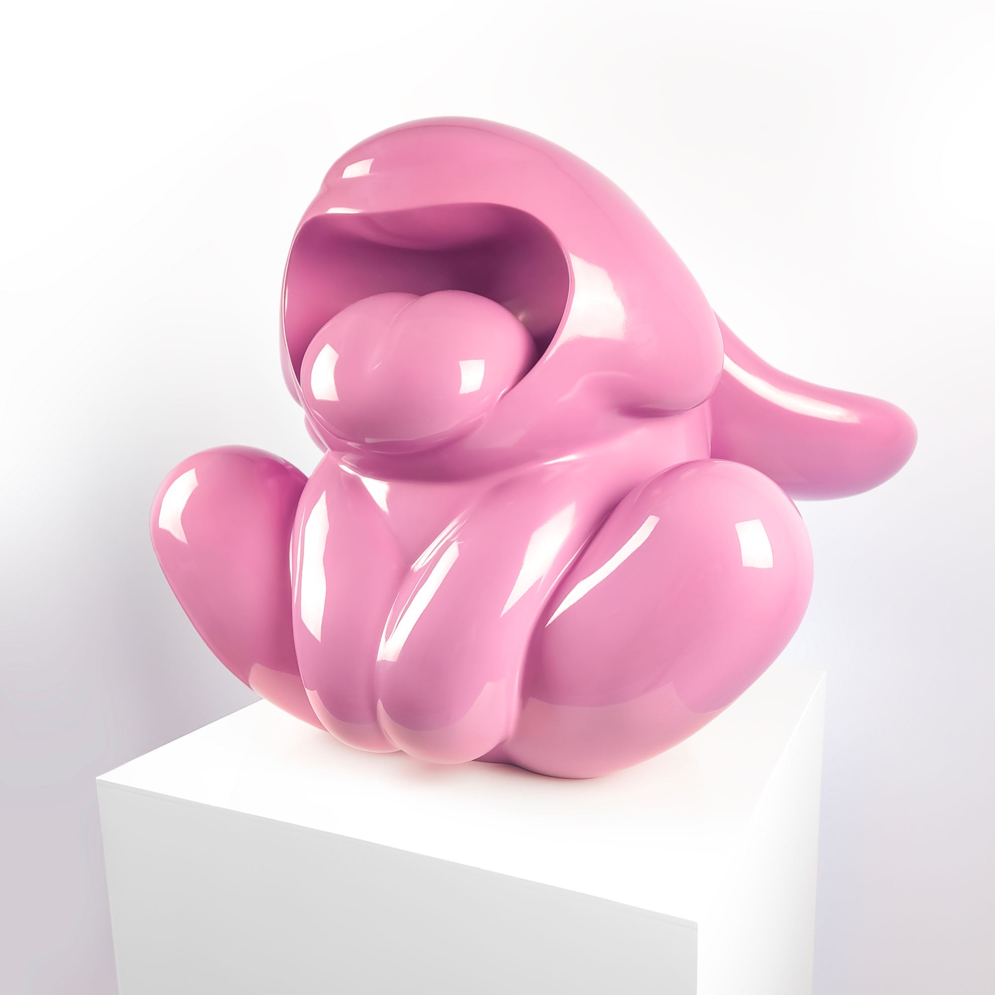 Bunnie Roar Stainless Steel, a bunny colour pink, Limited edition, designed by Ferdi B Dick, hero view