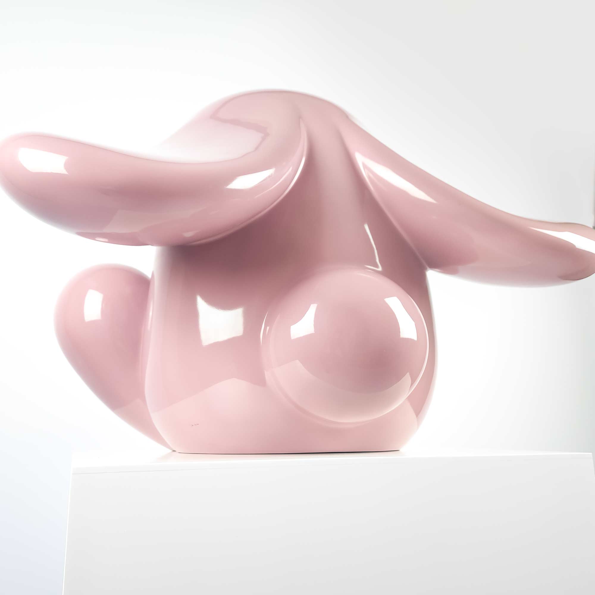 Bunnie Roar Stainless Steel, a bunny colour pink, Limited edition, designed by Ferdi B Dick, back view