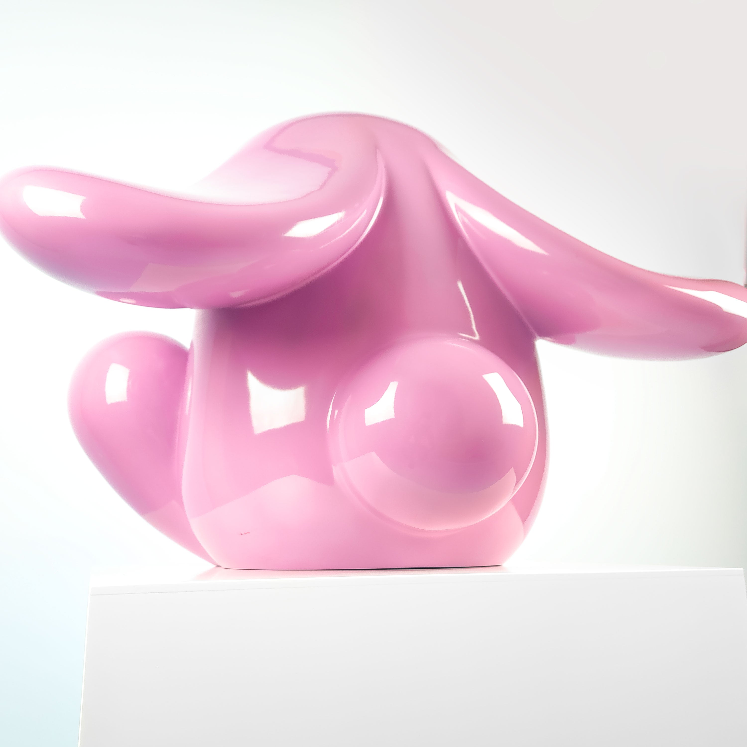 Bunnie Roar Stainless Steel, a bunny colour pink, Limited edition, designed by Ferdi B Dick, back view