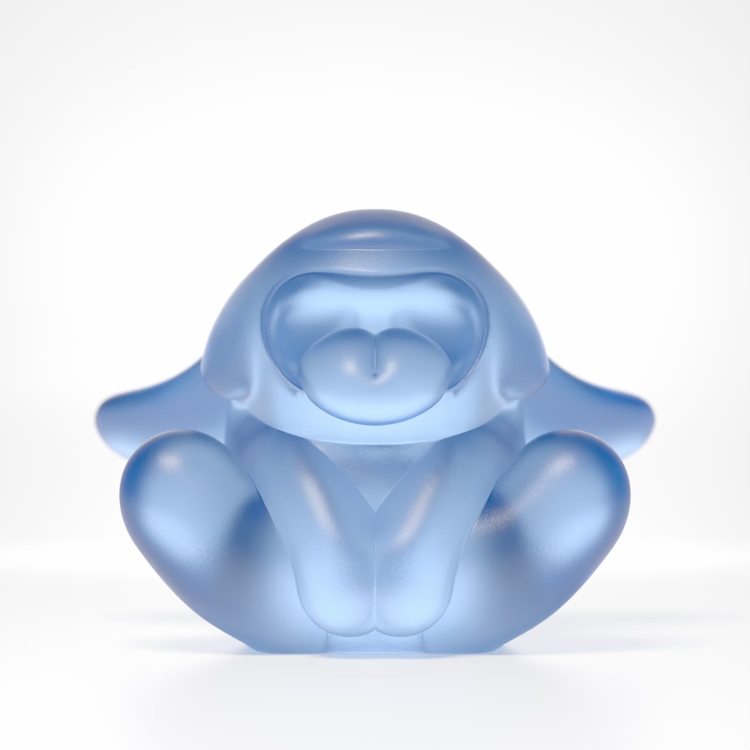 360 degree rotation of Bunnie roar blue Crystal by Ferdi B Dick