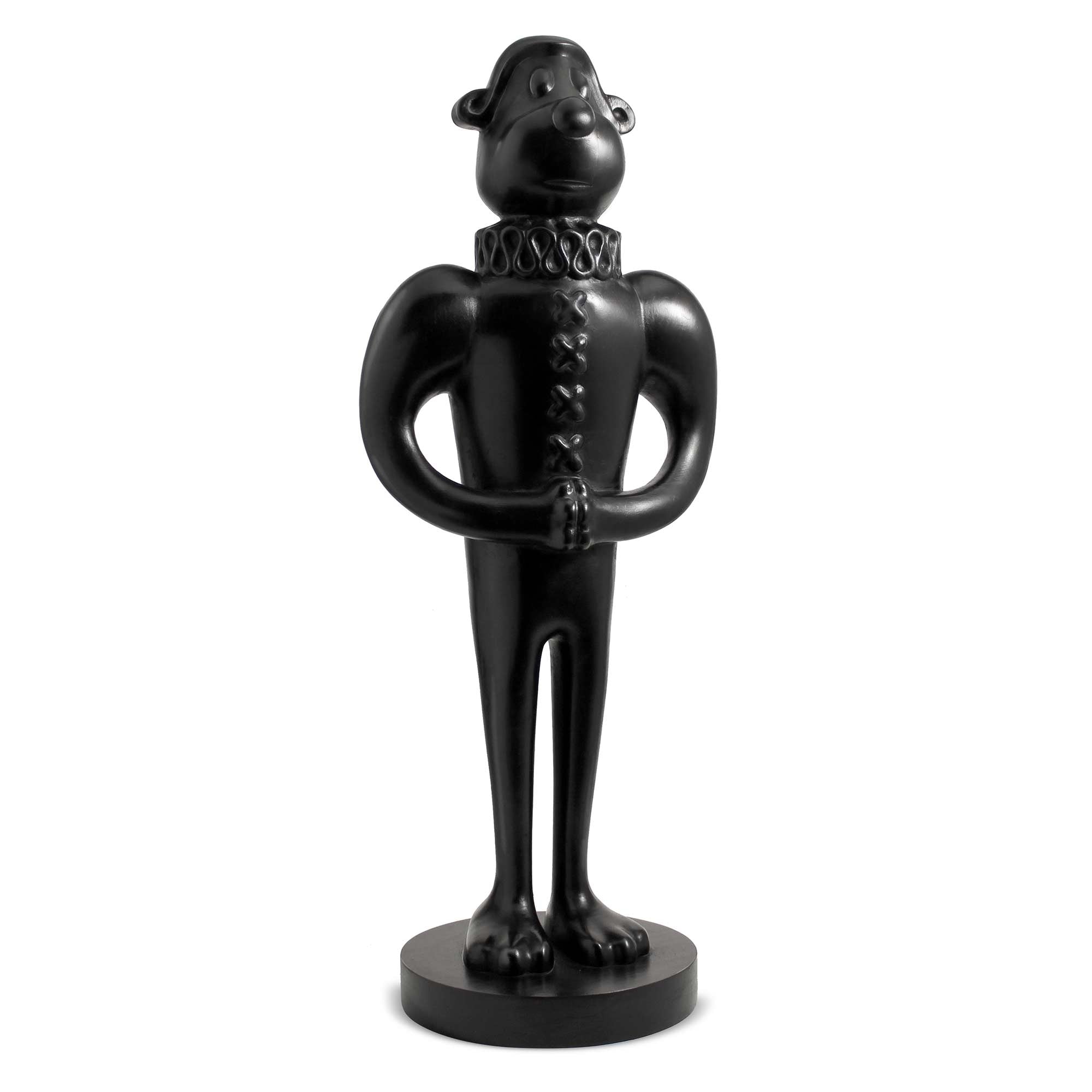 William, dog wood sculpture with black polished, by artist Ferdi B Dick, 